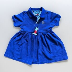 Tommy Hilfiger Infant Polo Dress 12–18M Blue NWT Preppy